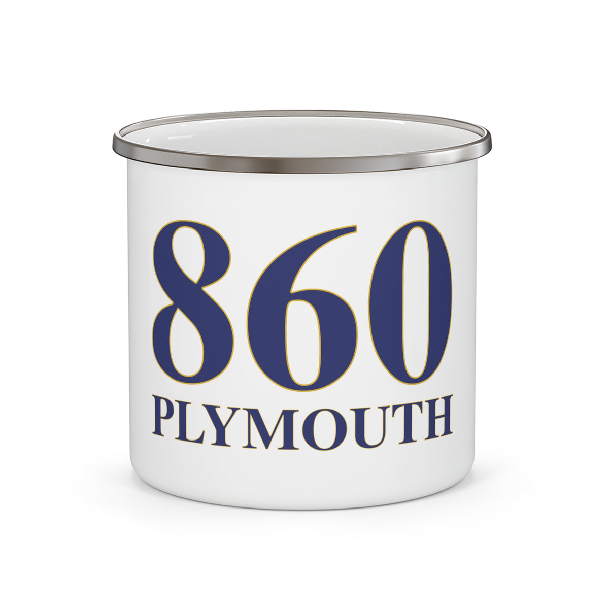 860 Plymouth Enamel Camping Mug