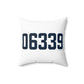 06339 Ledyard Connecticut Zip Code Spun Polyester Square Pillow
