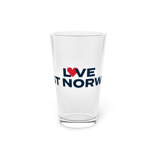 Love West Norwalk Pint Glass, 16oz