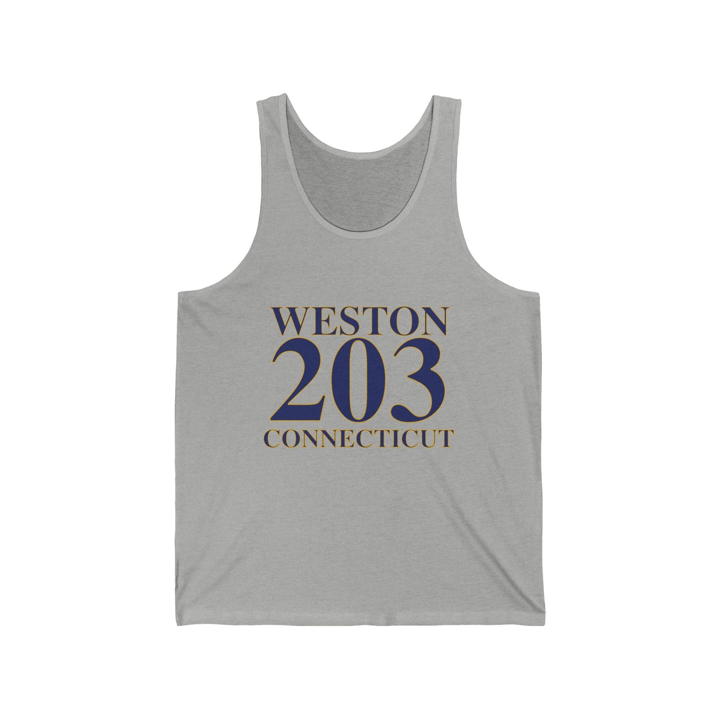 Weston 203 Connecticut Unisex Jersey Tank Top