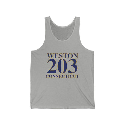 Weston 203 Connecticut Unisex Jersey Tank Top