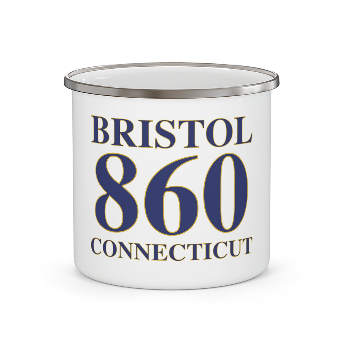 Bristol 860 Connecticut  Enamel Camping Mug