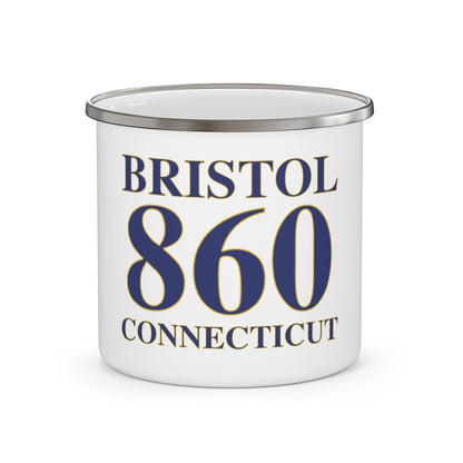 Bristol 860 Connecticut  Enamel Camping Mug
