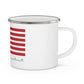 Willimantic Connecticut Flag Enamel Camping Mug