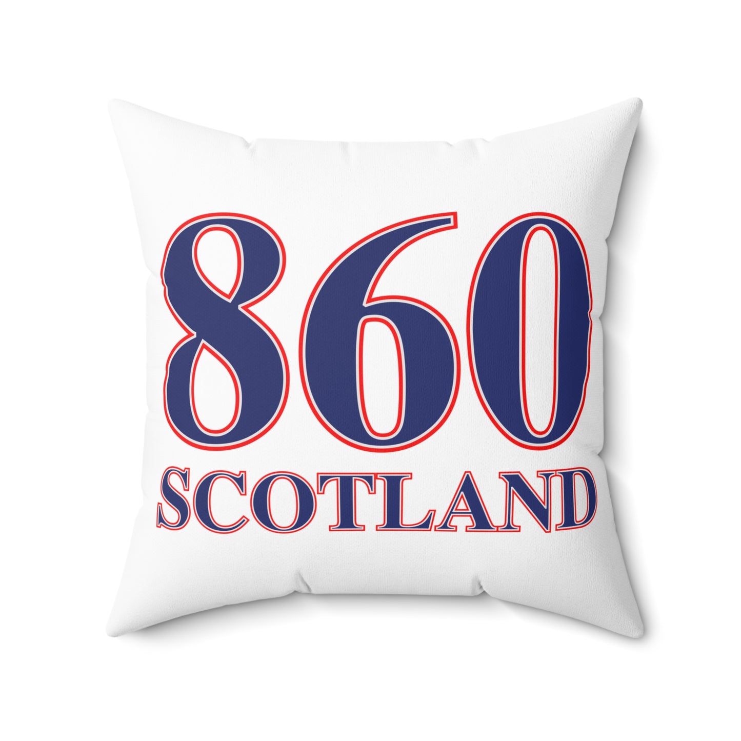 860 Scotland Red, White & Blue  Spun Polyester Square Pillow