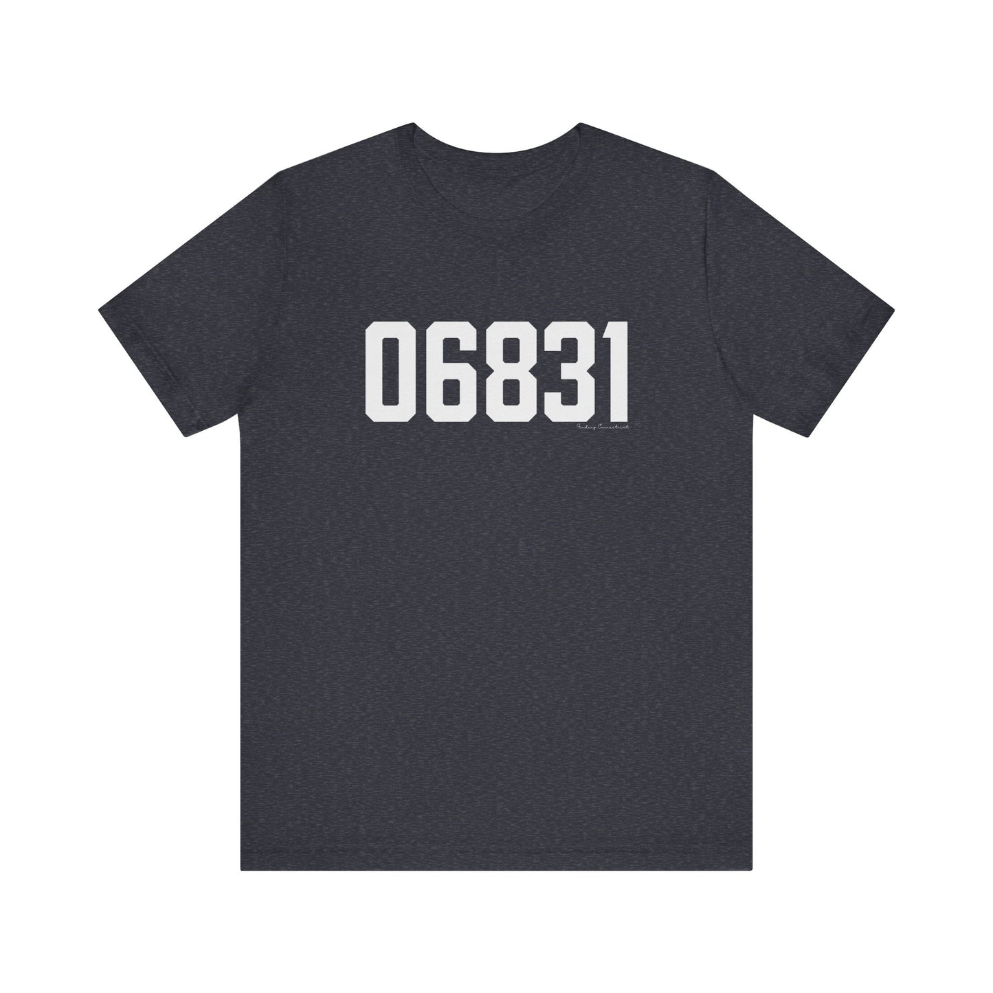 06831 - Greenwich CT Zip Code Unisex Jersey Short Sleeve T-Shirt