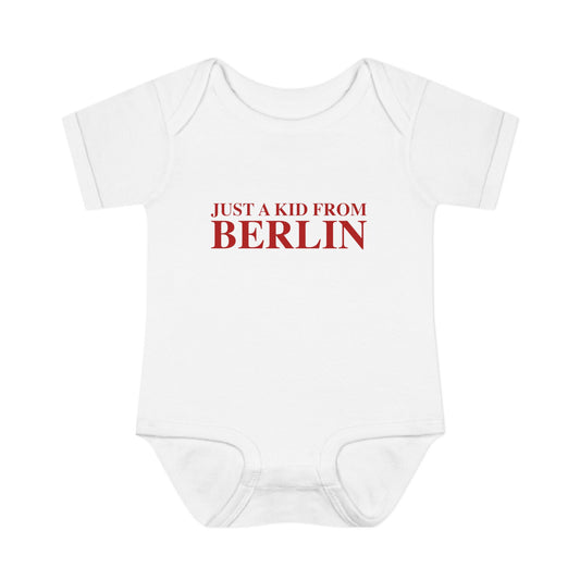 Just a kid from Berlin Infant Baby Rib Bodysuit