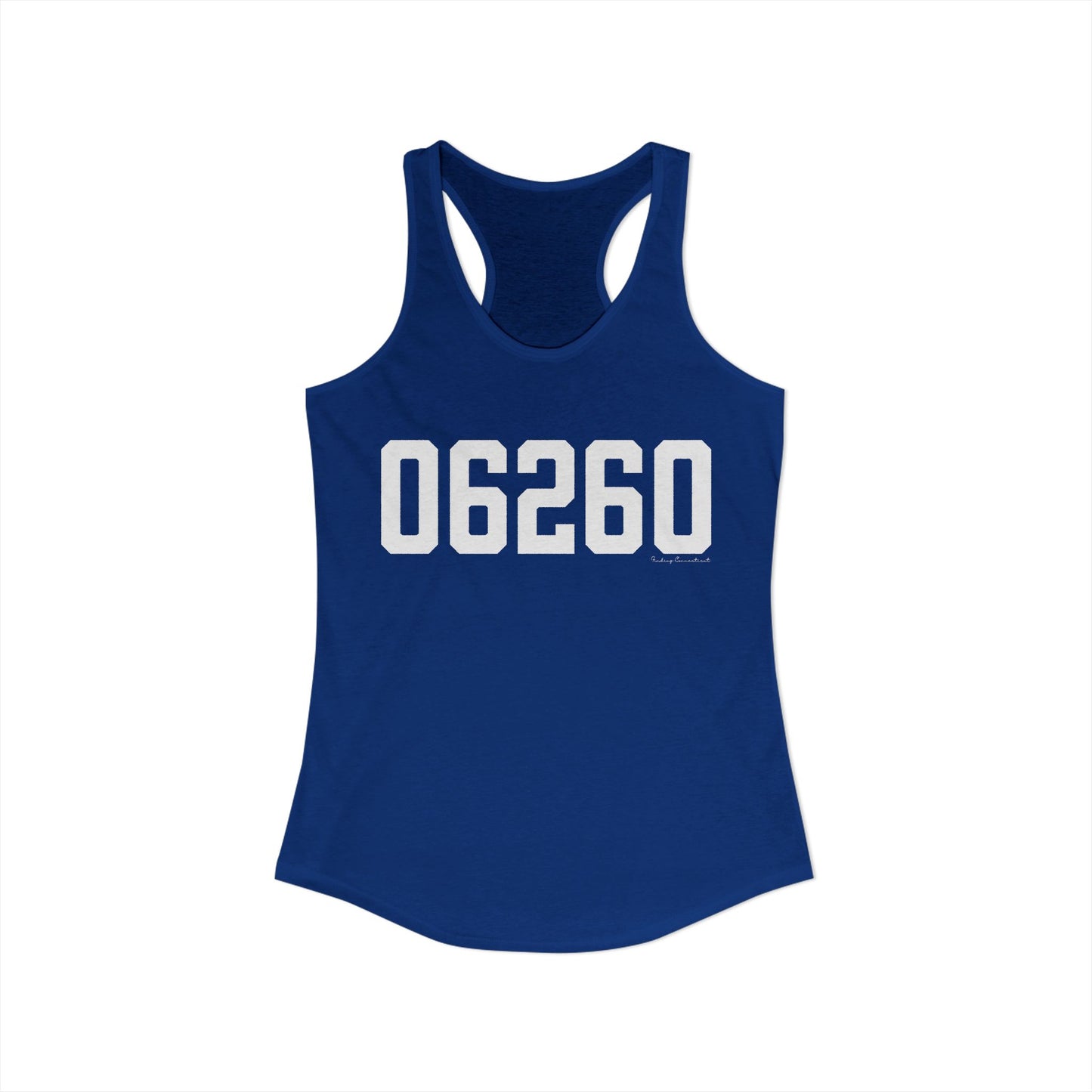 06260 Putnam CT Zip Code Women's Ideal Racerback Tank Top