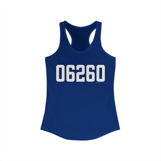 06260 Putnam CT Zip Code Women's Ideal Racerback Tank Top