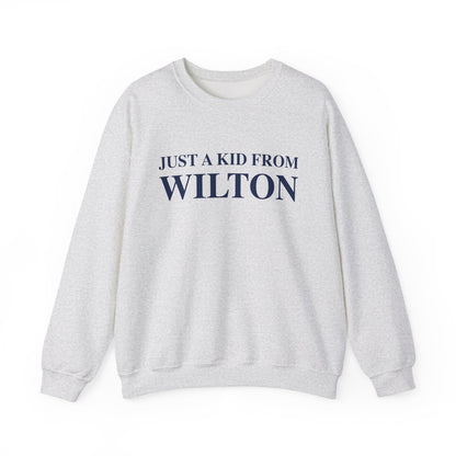Just a kid from Wilton Unisex Heavy Blend™ Crewneck Sweatshirt