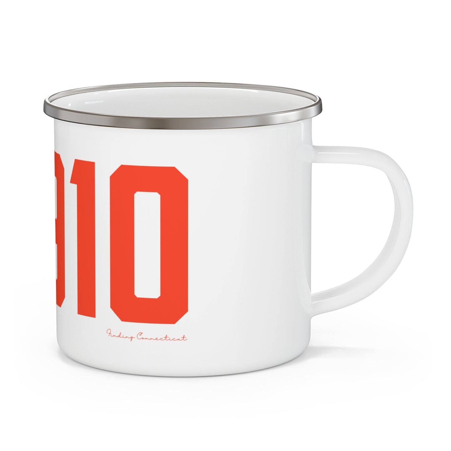 06910 Stamford Connecticut Zip Code Enamel Camping Mug
