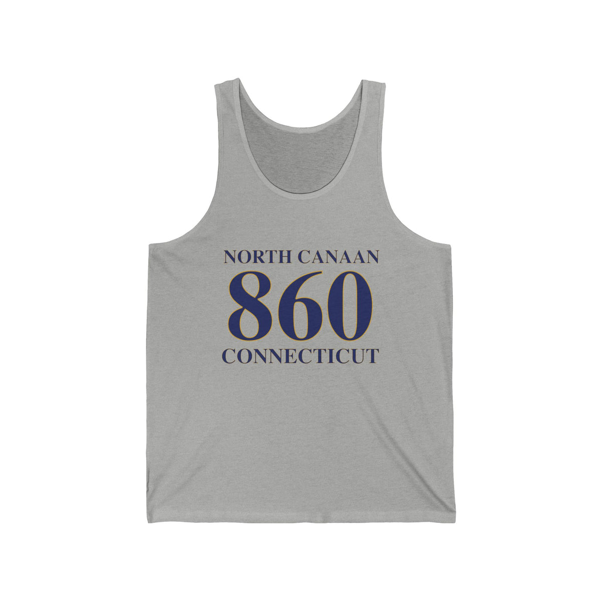 North Canaan 860 Connecticut Unisex Jersey Tank Top
