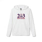 203 New Haven Red, White & Blue adidas Unisex Fleece Hoodie