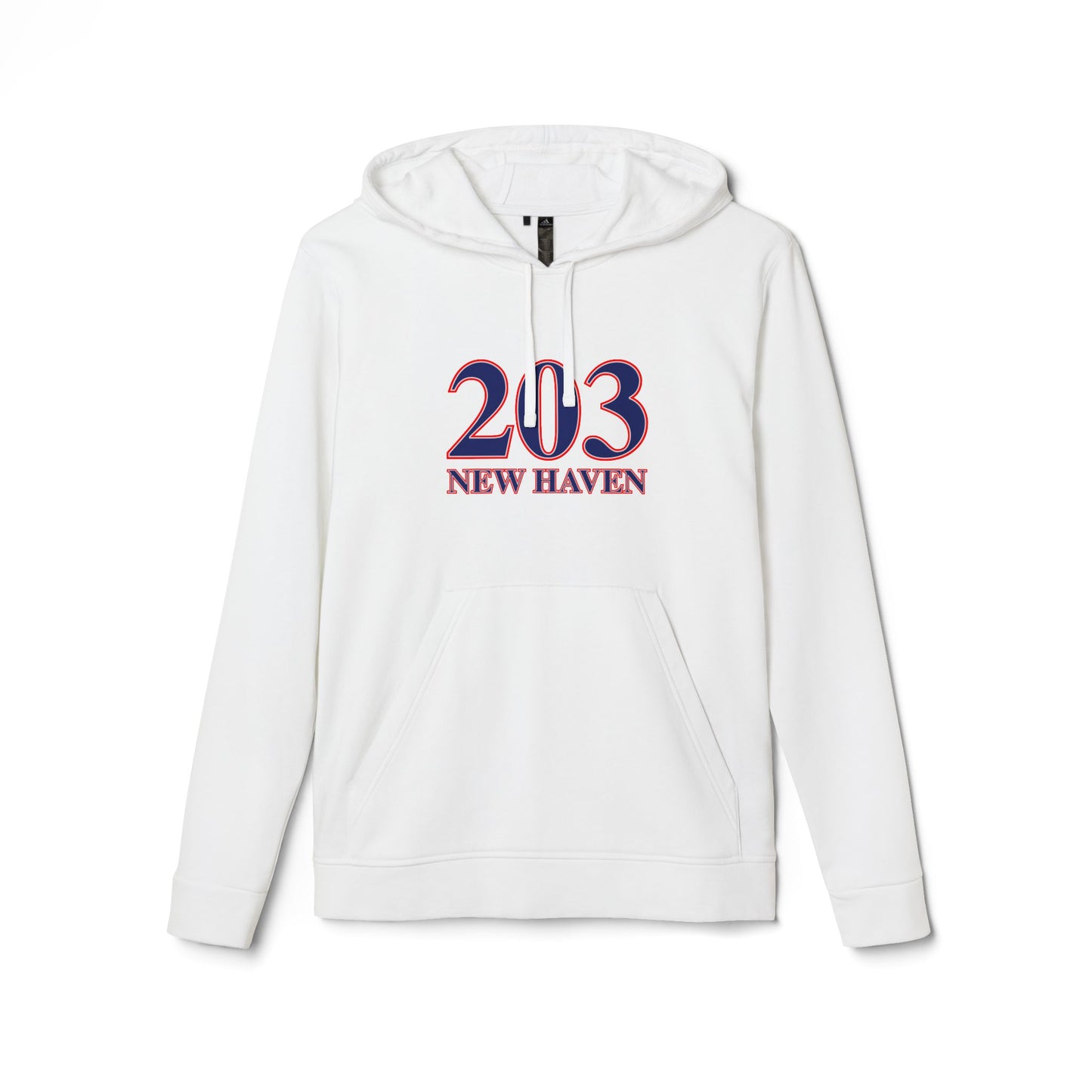 203 New Haven Red, White & Blue adidas Unisex Fleece Hoodie