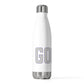 Goose Zip Code Gray & Purple 20oz Insulated Bottle