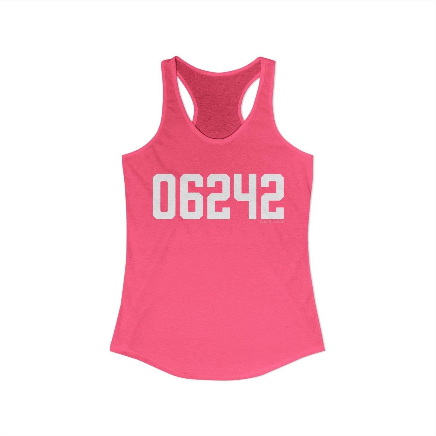 06242 Eastford CT Zip Code Women's Ideal Racerback Tank Top