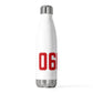 06608 Bridgeport Connecticut Zip Code 20oz Insulated Bottle