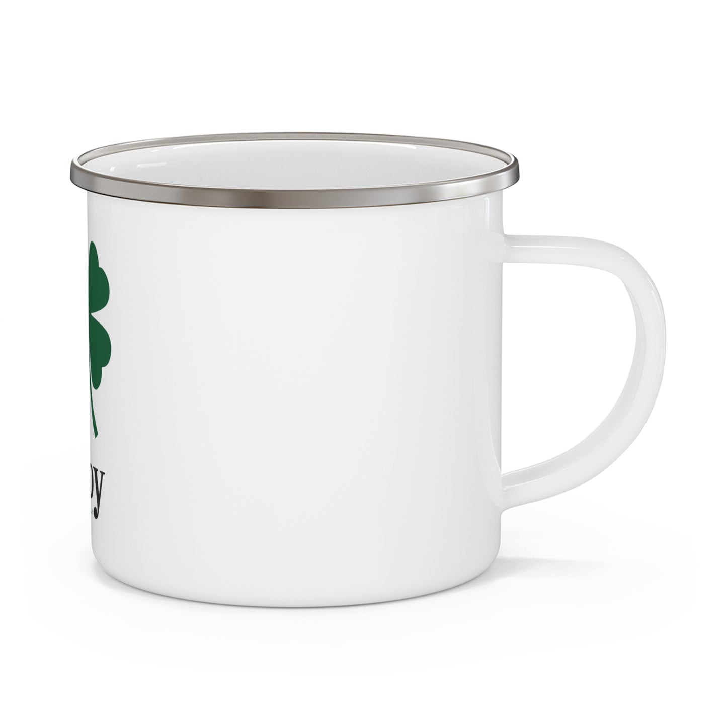 I Clover Derby Enamel Camping Mug