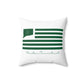 Preston Connecticut St. Patrick’s Day Flag Spun Polyester Square Pillow