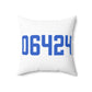 06464 East Hampton Connecticut Zip Code Spun Polyester Square Pillow