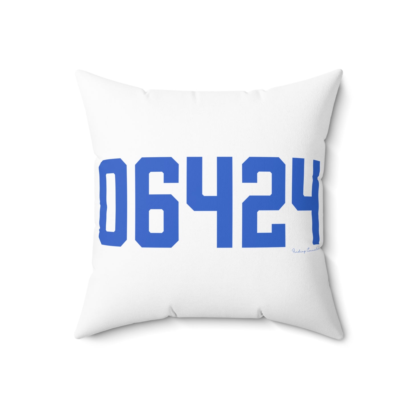 06464 East Hampton Connecticut Zip Code Spun Polyester Square Pillow