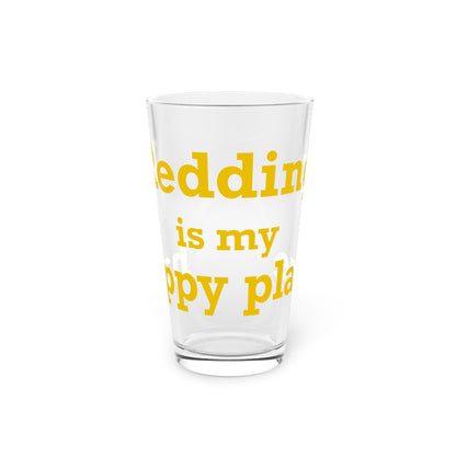 Redding Is My Happy Place Pint Glass, 16oz