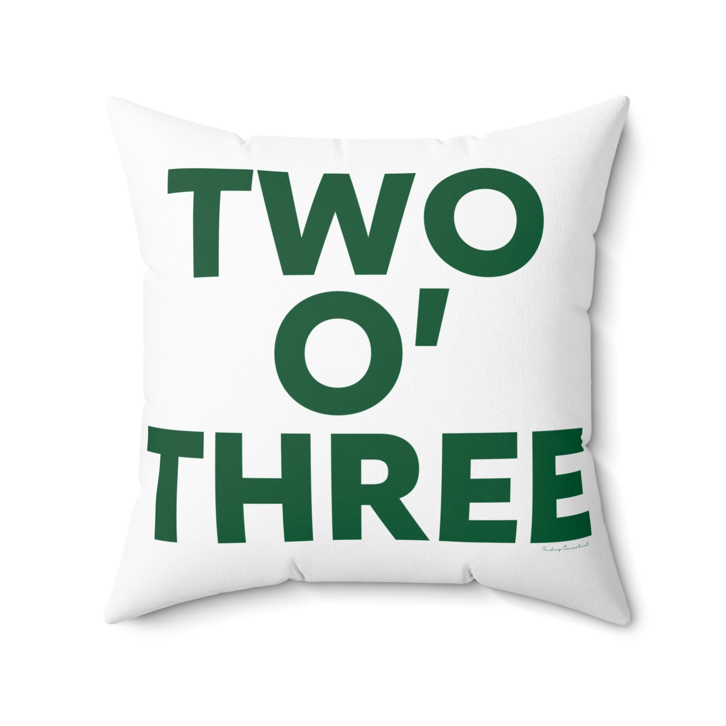 Two O’ Three Spun Polyester Square Pillow Lucky Green – St. Patrick’s Day