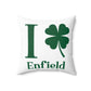 I Clover Enfield Spun Polyester Square Pillow
