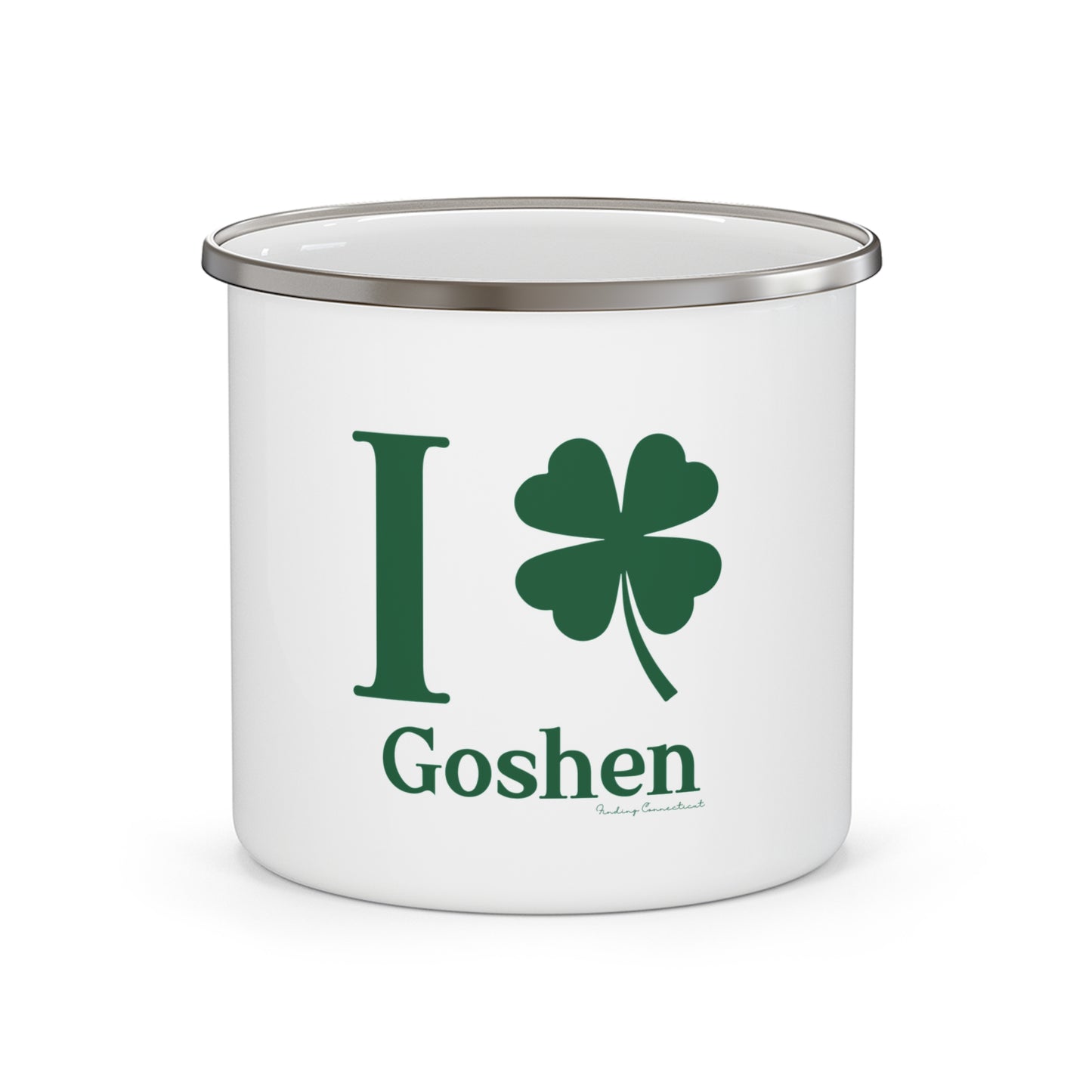 I Clover Goshen Enamel Camping Mug