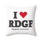 I Heart RDGF Spun Polyester Square Pillow