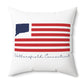 Wethersfield Connecticut Flag Spun Polyester Square Pillow