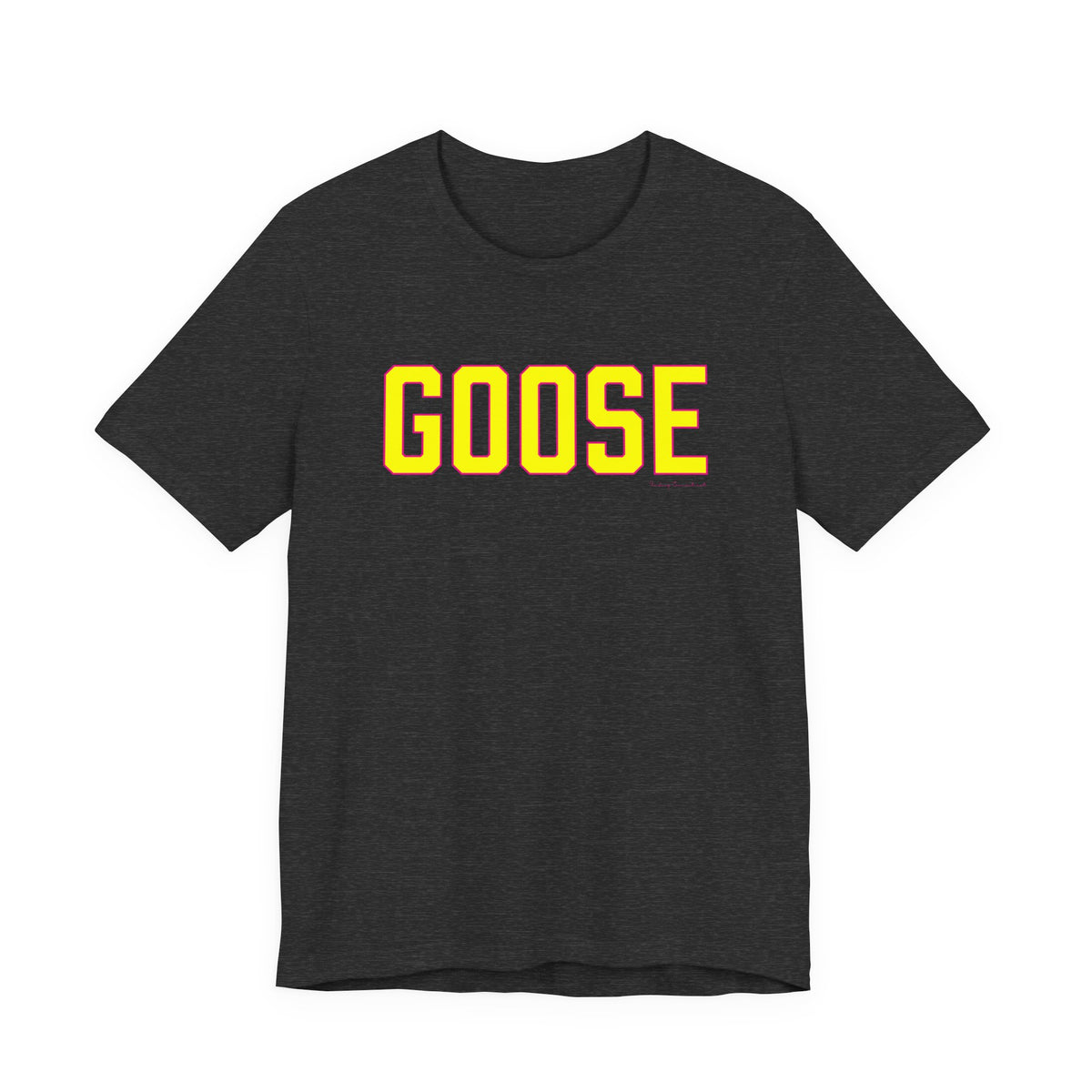 Goose Zip Code Yellow & Pink Unisex Jersey Short Sleeve Tee