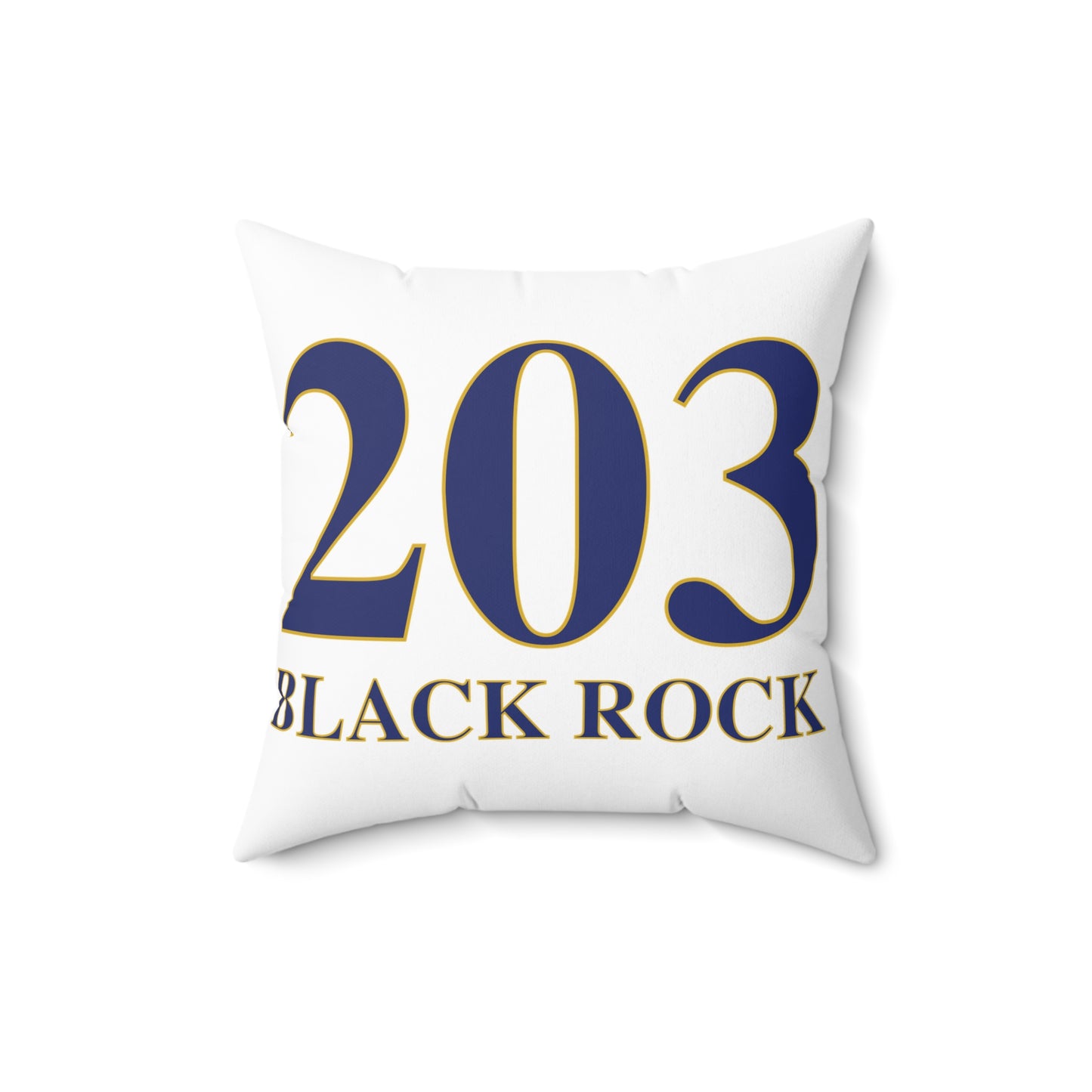 203 Black Rock Spun Polyester Square Pillow