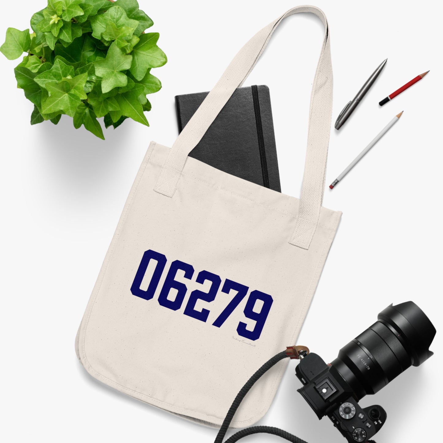 06279 Willington Connecticut Zip Code Organic Canvas Tote Bag