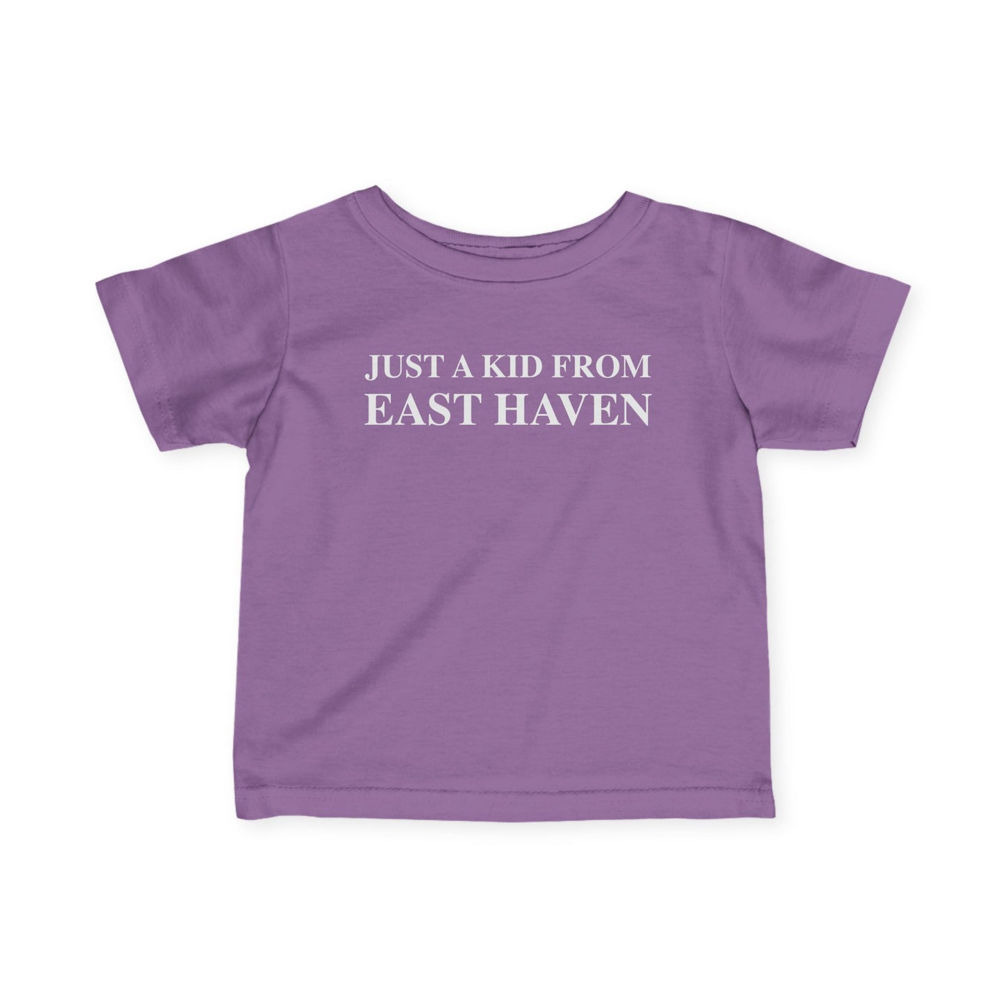 Just a kid from East Haven Infant Fine Jersey T-Shirt