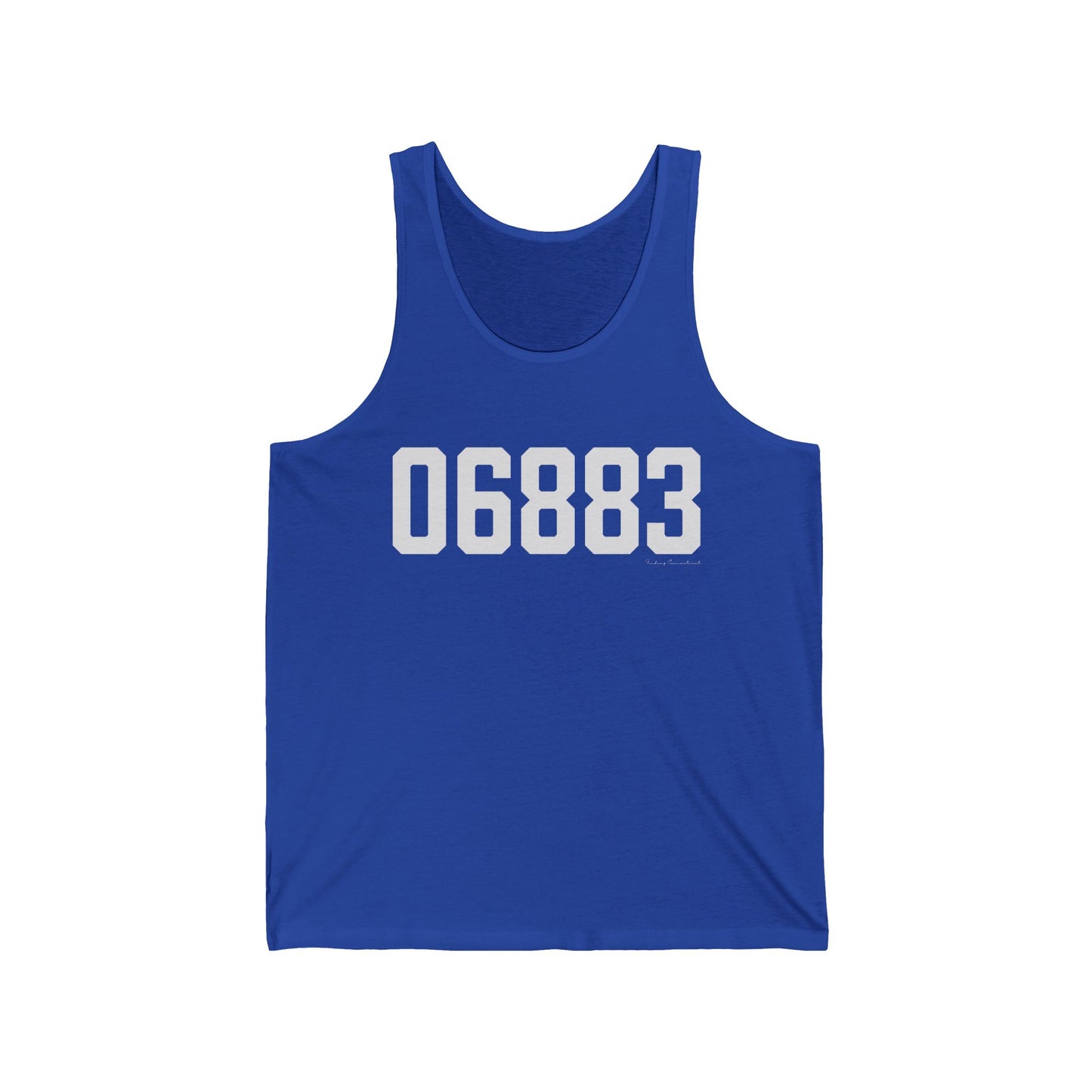 06883 Weston CT Zip Code Unisex Jersey Tank Top