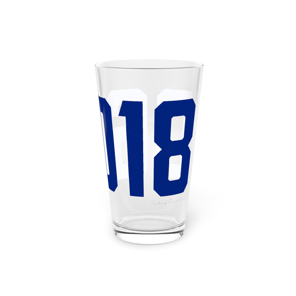 06018 North Canaan Connecticut Zip Code Pint Glass, 16oz