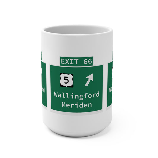 Vintage WCP Exit 66 Sign Mug 15oz