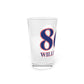 860 Willimantic Red, White & Blue Pint Glass, 16oz