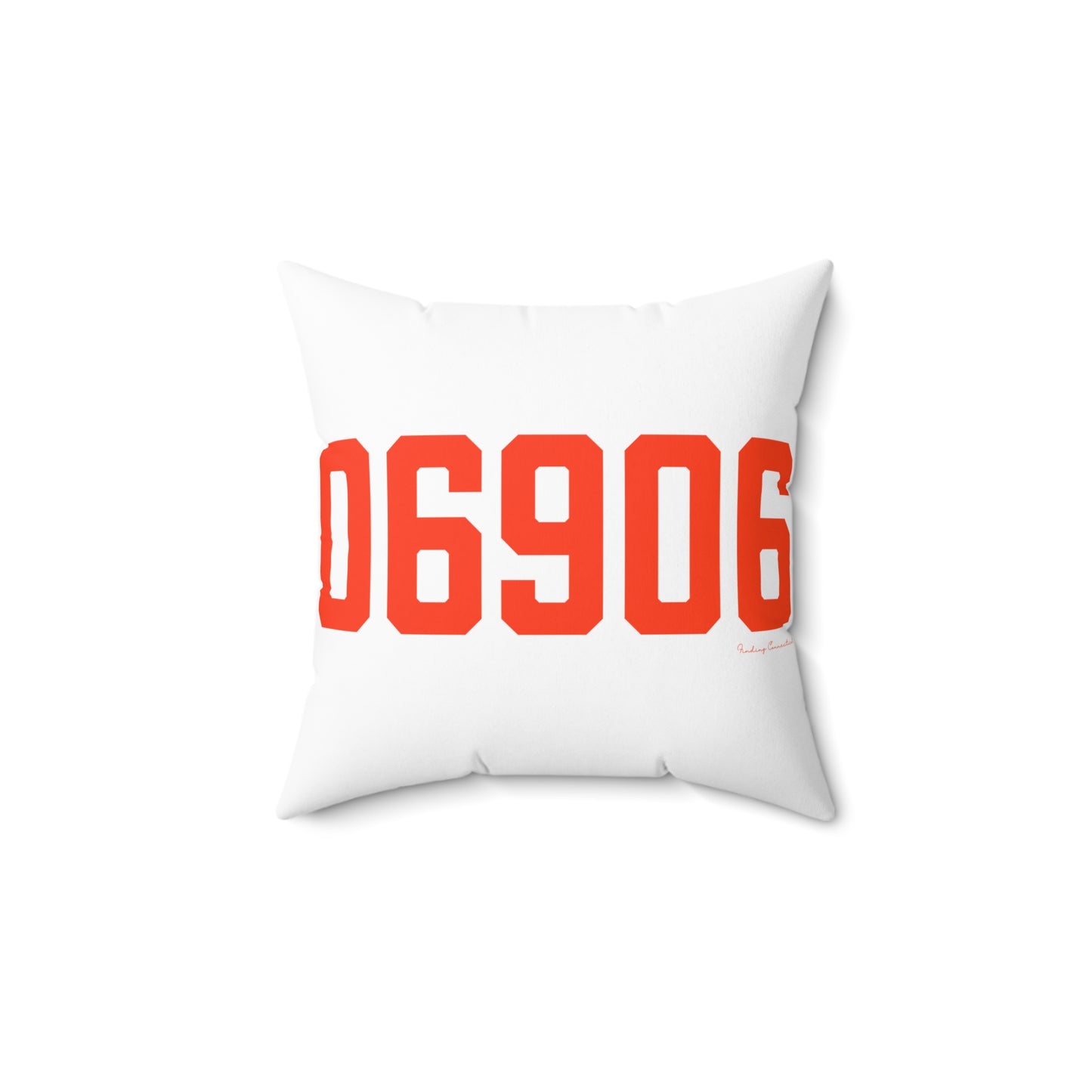 06906 Stamford Connecticut Zip Code Spun Polyester Square Pillow