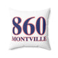 860 Montville Red, White & Blue Spun Polyester Square Pillow