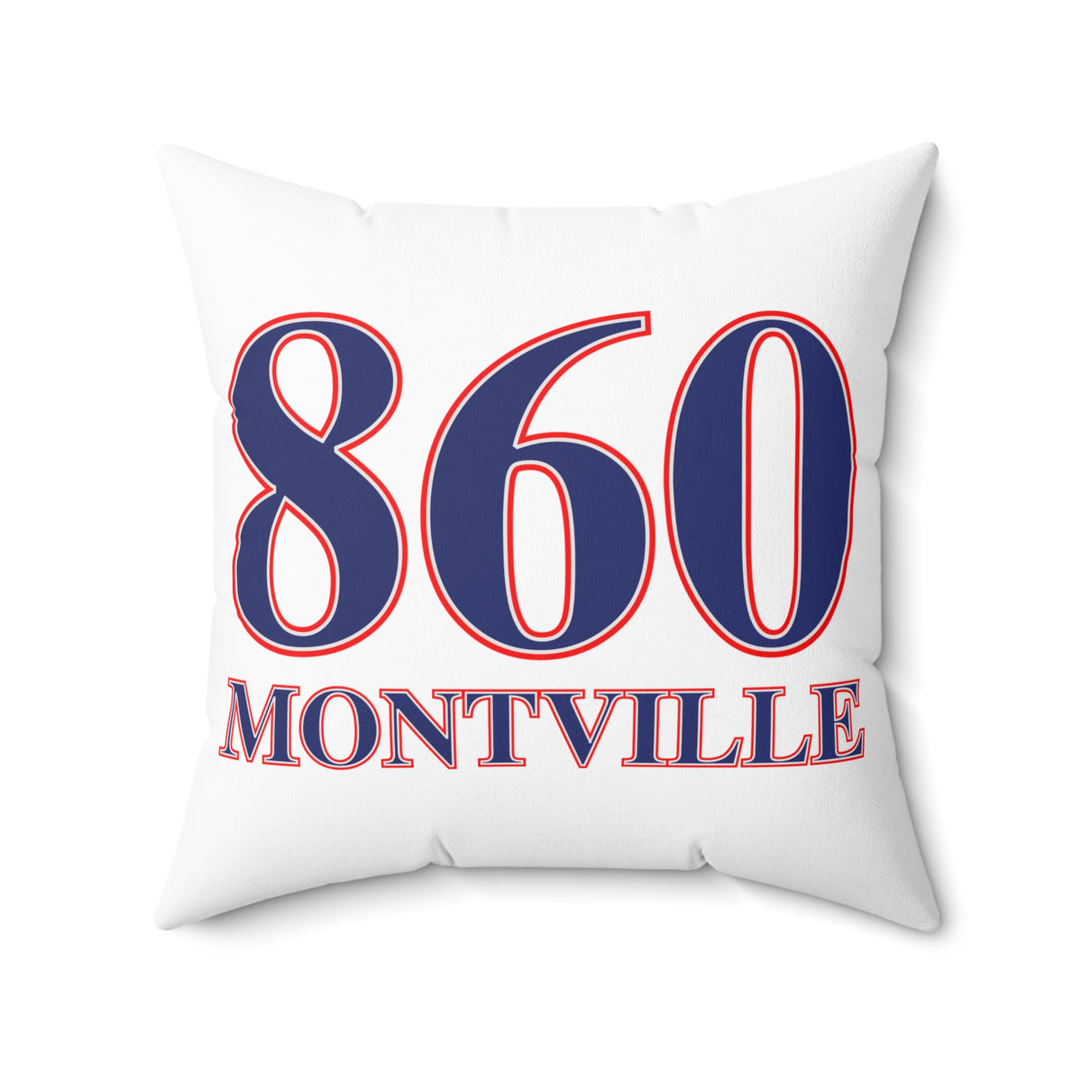 860 Montville Red, White & Blue Spun Polyester Square Pillow