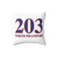 203 North Branford Red White & Blue  Sherpa Fleece Blanket Spun Polyester Square Pillow