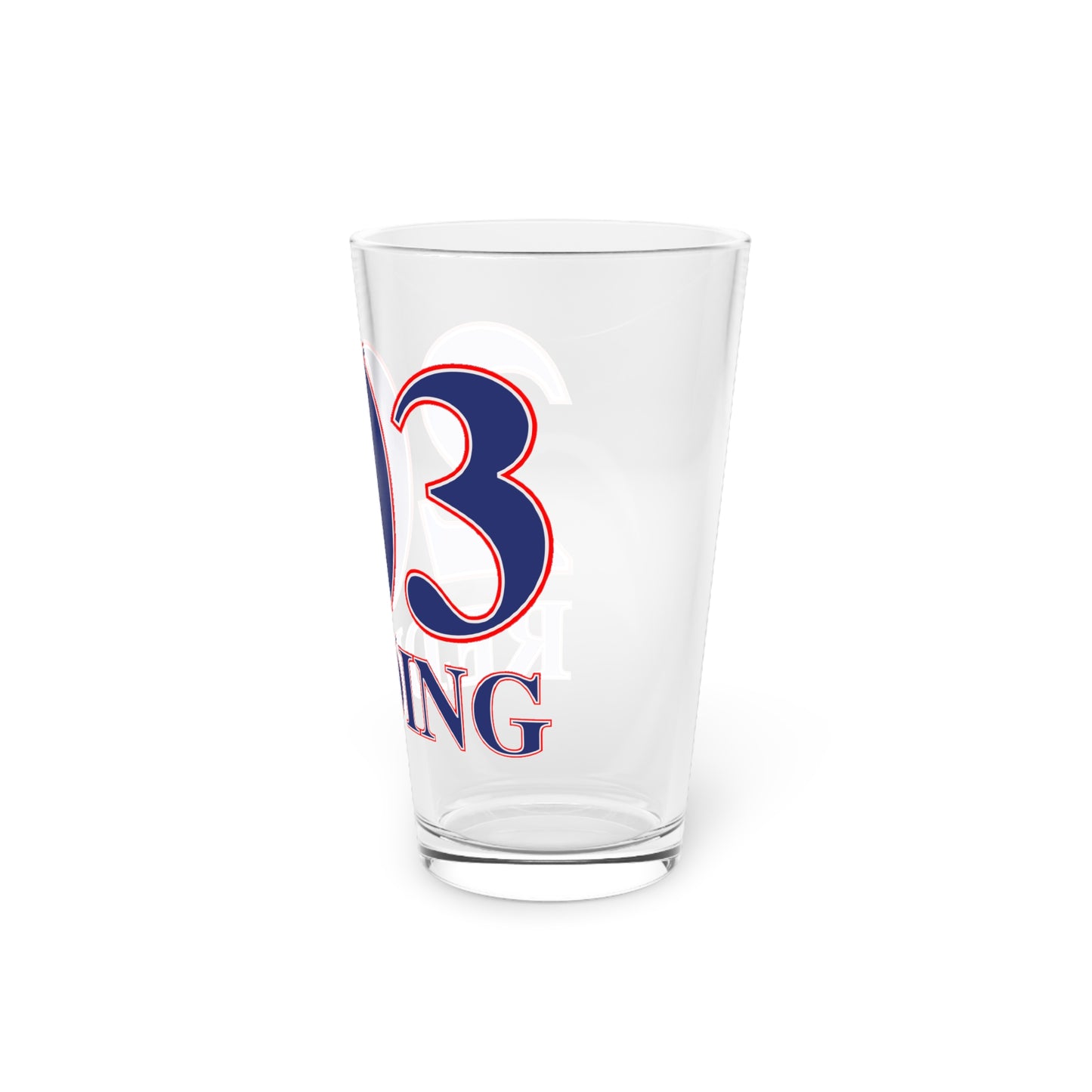 Redding Trumbull Red, White & Blue Pint Glass, 16oz