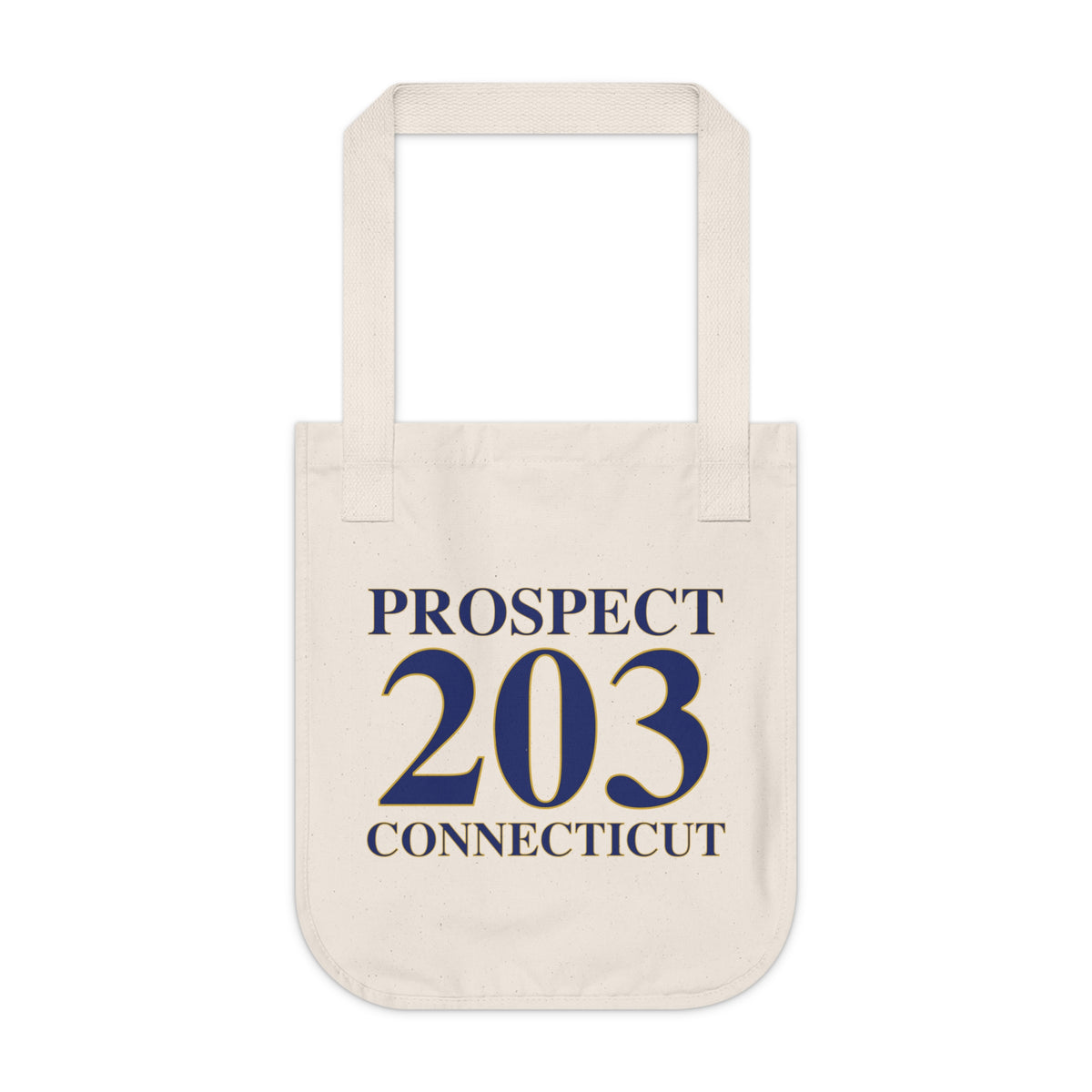 Prospect 203 Connecticut Organic Canvas Tote Bag