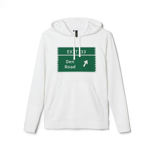 Vintage Merritt Parkway Exit 33 Sign adidas Unisex Fleece Hoodie