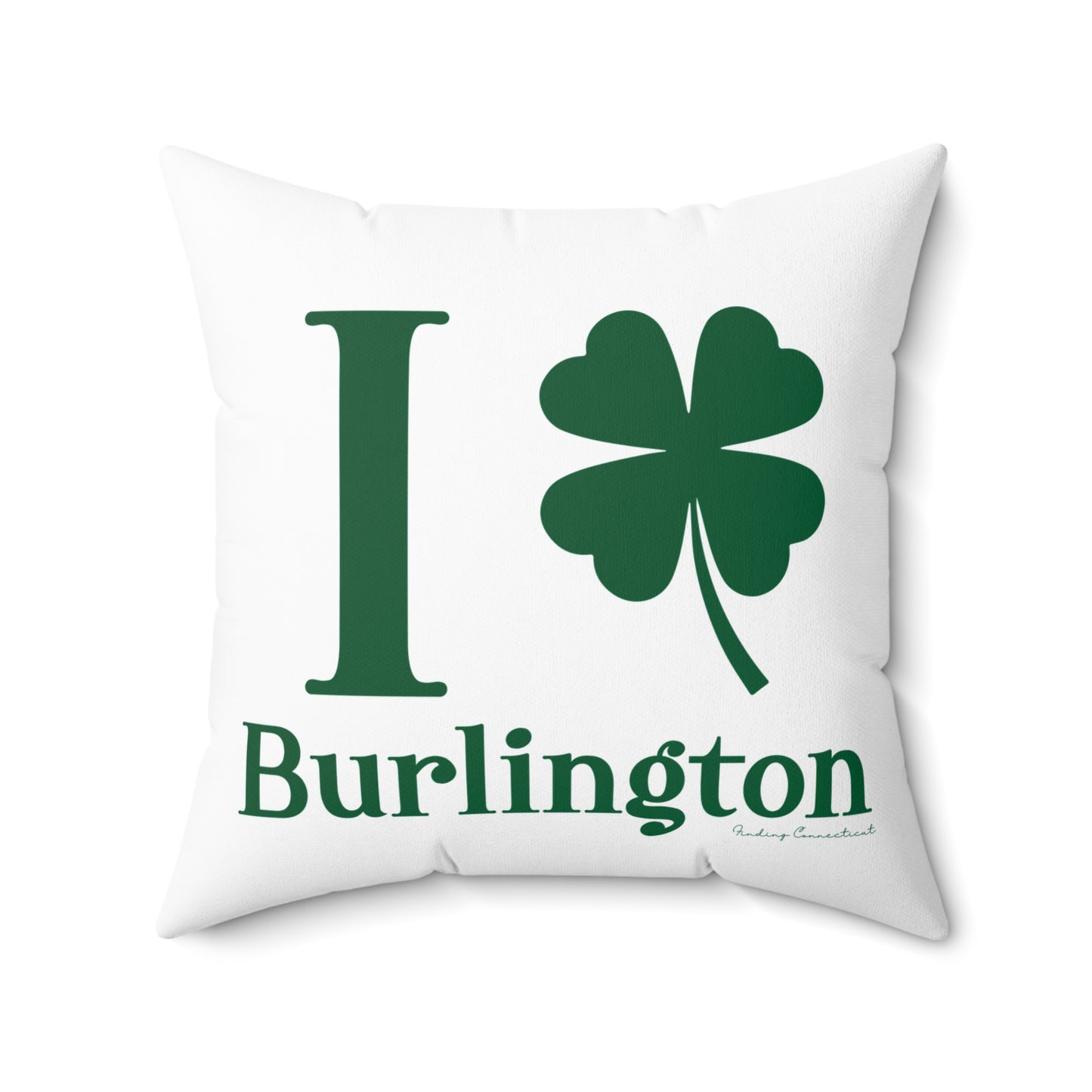 I Clover Burlington Spun Polyester Square Pillow