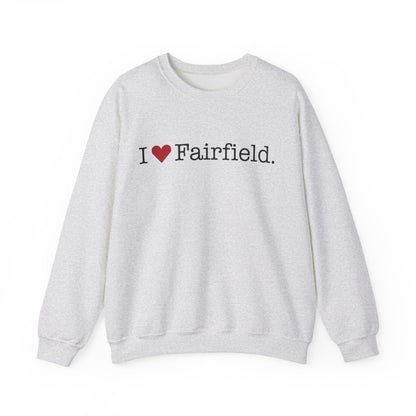 I Heart Fairfield. Unisex Heavy Blend™ Crewneck Sweatshirt