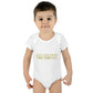 Just a kid from Trumbull  Infant Baby Rib Bodysuit