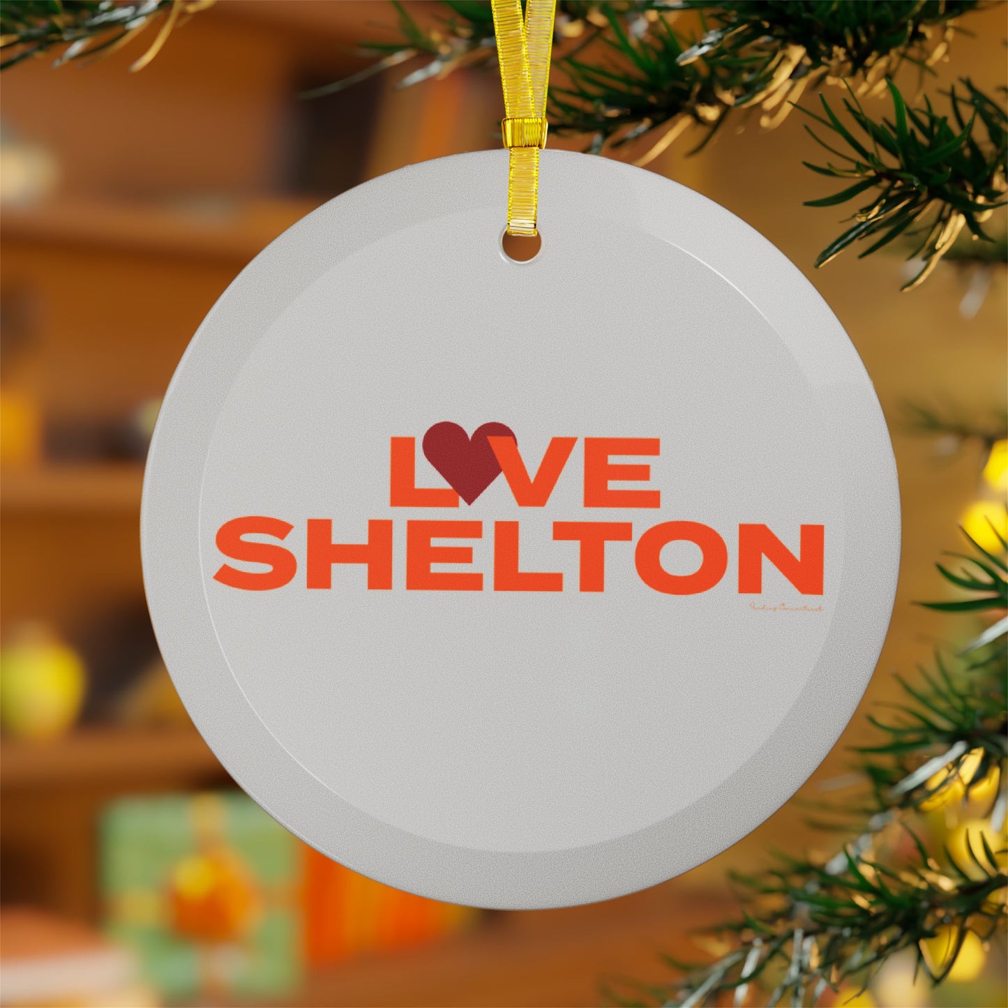 Love Shelton Glass Ornaments